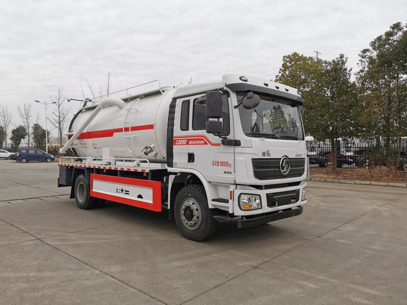 陜汽德龍單橋清洗吸污車(chē)